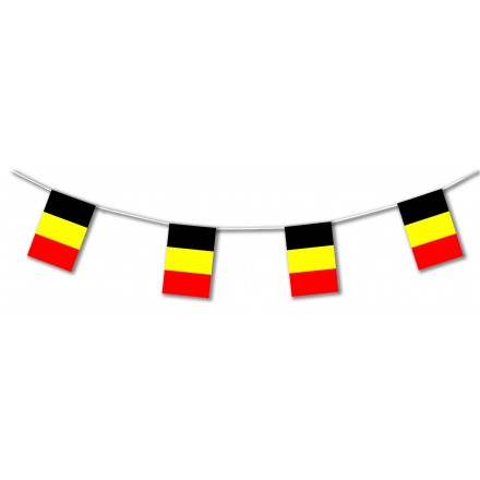 Belgium plastic flag bunting