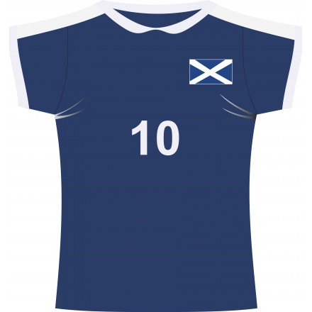 Scottish rugby jersey cutout